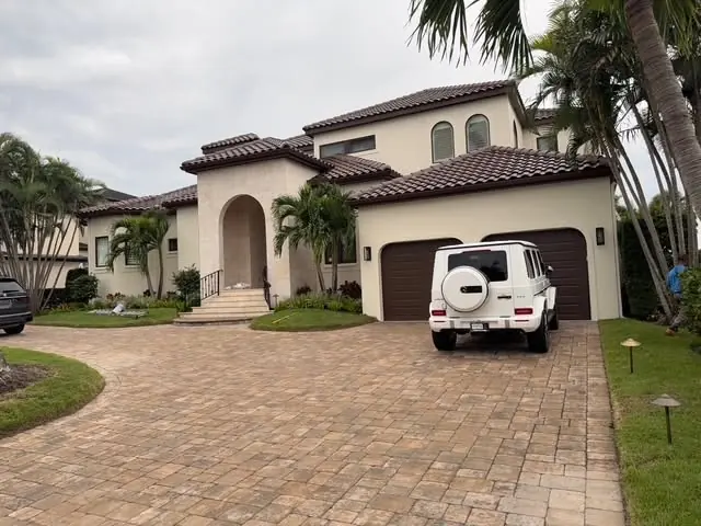 Mediterranean style estate with tile roof after painting